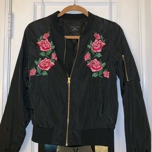 Embroidered Bomber Jacket